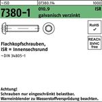 Flachkopfschraube ISO 7380-1 ISR M5x16-T25 010.9 galv.verz. 500St. - VPE: 500