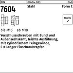 Verschlußschraube DIN 7604 Bund CM 38x 1,5 Stahl 10 Stück - VPE: 10