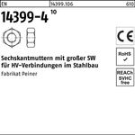 Sechskantmutter EN 14399-4 M12 10 1 Stück PEINER