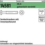 Senkschraube ISO 14581 ISR M5x12 T25 8.8 galv.verz. 500St. - VPE: 500