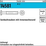 Senkschraube ISO 14581 ISR M2,5x 5 T8 A 2 1000 Stück - VPE: 1000