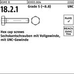 Sechskantschraube R 83933 UNC-Gewinde VG 3/8x 7/8 Grade 5 (~8.8) 100 Stück - VPE: 100