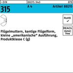 Flügelmutter R 88215 M8 A 4 25 Stück - VPE: 25