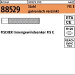 Innengewindeanker R 88529 FIS E11x85 M6 Stahl galv.verz. 10St. FISCHER - VPE: 10