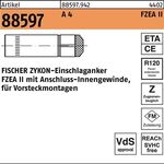 Einschlaganker R 88597 ZYKON FZEA 14x 40 M12 A 4 50 Stück FISCHER - VPE: 50
