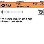 Ankerstange R 88722 ASTA M10x130 Stahl feuerverz. 10 Stück UPAT - VPE: 10