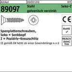 Spanplattenschraube R 89097 SEKO PZ VG 3,5x25-Z Stahl galv.verz. 1000St. - VPE: 1000