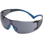 Schutzbrille SecureFit™-SF400 EN 166-1FT Bügel blau-grau,Scheibe grau PC 3M