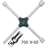 Kreuzschlüssel 705N 17x19x13/16x21 mm() L380 mmxB380mm HAZET