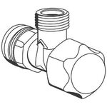 Grohe Eckventil für Eurodisc SE und Europlus E, chrom