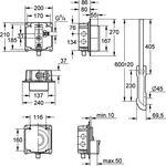 Grohe WC-Druckspüler DN 20 Vorabsperrung f ND