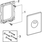Grohe Abdeckplatte SKATE 156x197mm chr