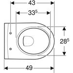 Geberit Wand-Tiefspül-WC iCon Rimfree verk. Ausldg geschl. Form weiß