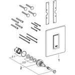Grohe Betätigungsplatte SKATE C 116x144mm mo wh