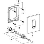 Grohe Betätigungsplatte ARENA C 116x144mm awe