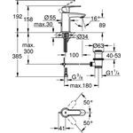 Grohe EH-WTbatt EUROSTYLE C 1/2Zoll S-Size chr