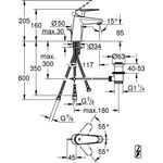 Grohe EH-WTbatt EURODISC C 1/2Zoll S-Size ND chr