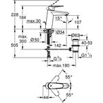 Grohe EH-WTbatt EURODISC C 1/2Zoll M-Size ZAG chr