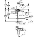 Grohe EH-WTbatt EUROSTYLE 1/2Zoll S-Size chr