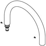 Grohe Schlauchauslauf GROHFlexx Santopren-Schlauch dunkelbraun