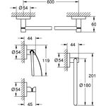 Grohe Bad-Set ESSENTIALS 4 in 1 su-st