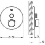 Grohe UP-Mischer SMARTCONTROL m 1 ASV chr