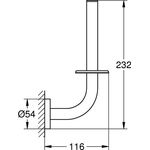 GROHE Reservepapierhalter Essentials Nickel gebü