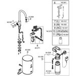 Grohe Standventil RED MONO M-Size C-Auslauf m Boiler chr A