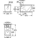Grohe Stand-TWC-Kombi EURO KERAMIK spülrandl awe