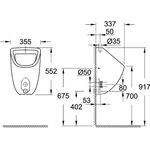 Grohe Urinal BAU KERAMIK Zulauf von oben awe - VPE: 16