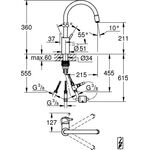 Grohe Einhand-Spültischbatterie CONCETTO 1/2Zoll ho Ala ND chr