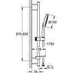 Grohe Bsta RAINSHOWER SMARTACTIVE 130 mo wh