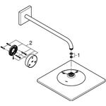 Grohe Kopfbr RAINSHOWER SMARTCONNECT 310 422mm eckig chr