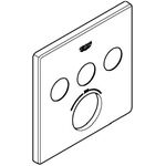 Grohe Rosette SMARTCONTROL supersteel, eckig, für UP-THM mit 3 ASV