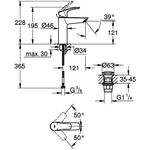Grohe EH-WTbatt EUROSMART 1/2Zoll M-Size chr