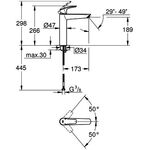 Grohe EH-WTbatt EUROSMART 1/2Zoll XL-Size chr