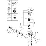 Grohe Einhand-Wannenbatterie EUROSMART 1/2Zoll chr