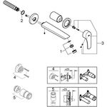 Grohe 2L-WT-Batt EUROSMART Ausldg 211mm chr