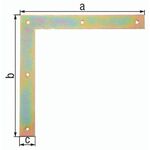 Tor-Winkel B.40mm L.300 x 300mm STA galv.gelb verz.GAH - VPE: 2