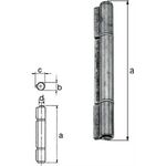 Konstruktionsband 120xØ15,0x19,5xØ10,0mm Stahl roh Ausführung: 3-teilig GAH