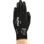 Handschuhe HyFlex® 48-101 Gr.7 schwarz EN 388 PSA II Nyl.m.PU ANSELL - VPE: 12