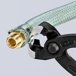 Ohrklemmenzange L.220mm Kopf schwarz atram.Ku.-Überzug seitl.Pressnase KNIPEX