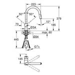 Grohe Einhand-Spültischbatterie MINTA 1/2Zoll C-Auslauf co sun gebü