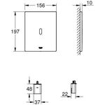 Grohe Infrarot-Elektronik TECTRON BAU E f WC-Spülkasten 6 V Batterie awe