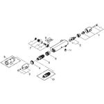 Grohe Thermo-Brausebatt. GROHTHERM 1000 1/2Zoll chr