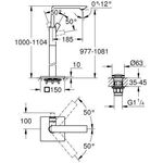 Grohe Einhand-Wannenbatterie ALLURE Bd-Mont co sun gebü