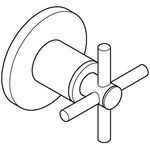 Grohe UP-Ventil-Oberbau ATRIO Kreuzgriff supersteel