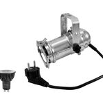 EUROLITE Set PAR-16 Spot sil + GU-10 230V COB 5W LED 1800-3000K dim2warm