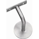 Handlaufträger VA ma D.Wandplatte 60mm ger.Auflage INTERSTEEL