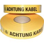 Trassenwarnband Aufdruck Achtung Kab.B.40mm L.250m gelb